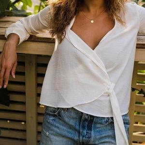 Topshop Wrap Blouse